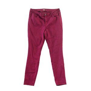 Old Navy Jeans Womens Sz 10/12 (See Pic) Pink Rockstar Super Skinny High Rise